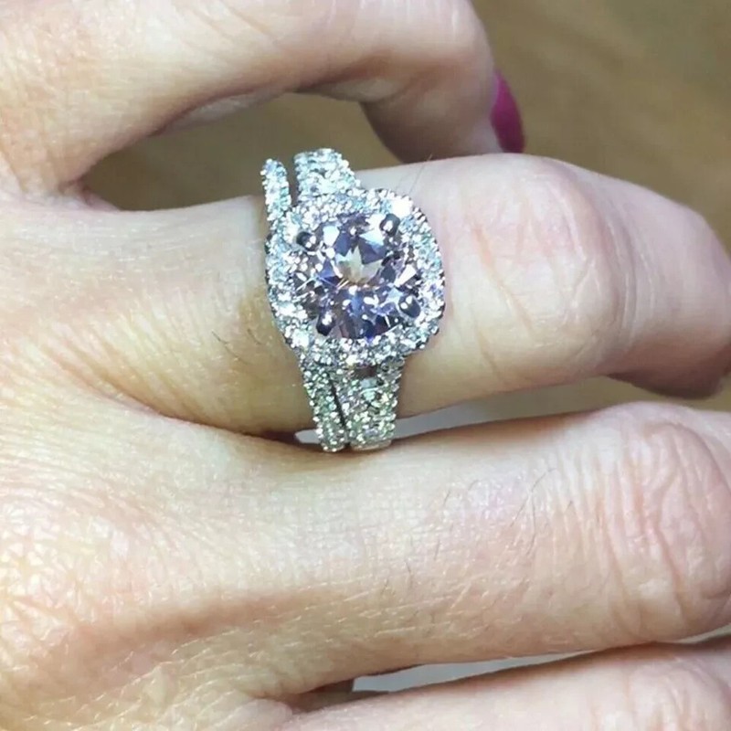 Round Cut 3.20 Ct IGI Certified Lab Grown Diamond Band 950 Platinum Ring EF/VVS2