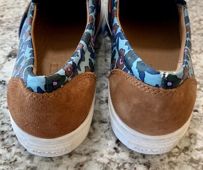 COACH C103 Leather Slip On Sneaker Shoes Wild Beast Leopard Print Floral 7.5 B eBay