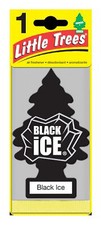 Little Trees U1P-10155 Car Air Freshener, Black Ice Citrus & Woods Scent -