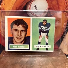 1957 Topps Football Card - #53 Alan Ameche, Ex