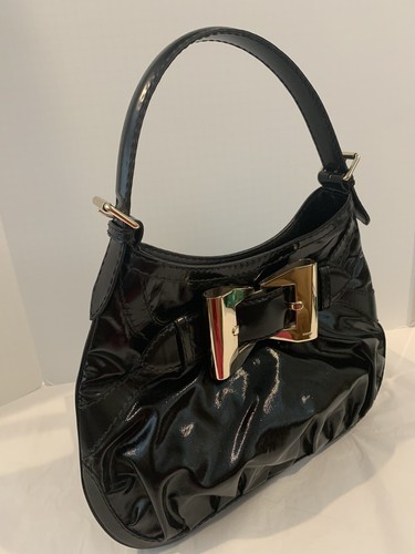 GUCCI Large Queen dialux Black patent hobo bag - Picture 2 of 10