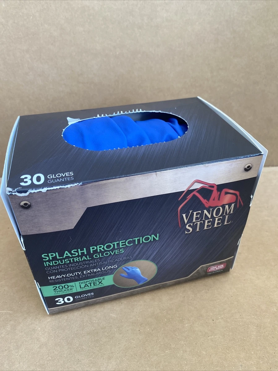 24 Pack Venom Steel Splash Protection Industrial Gloves 13 mil