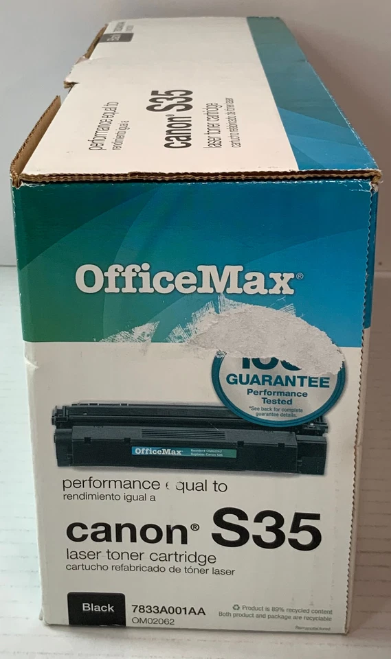 Подлинный оригинальный производитель OfficeMax 7833A001AA (OM02062) черный картридж с тонером - Изображение 4 из 4