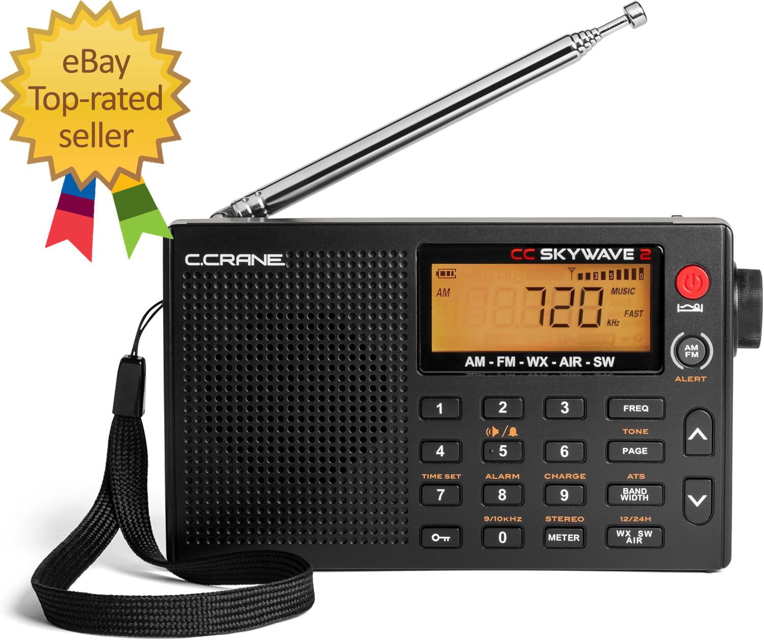 C. Crane CC Skywave 2 AM, FM Shortwave NOAA Weather + Alert 