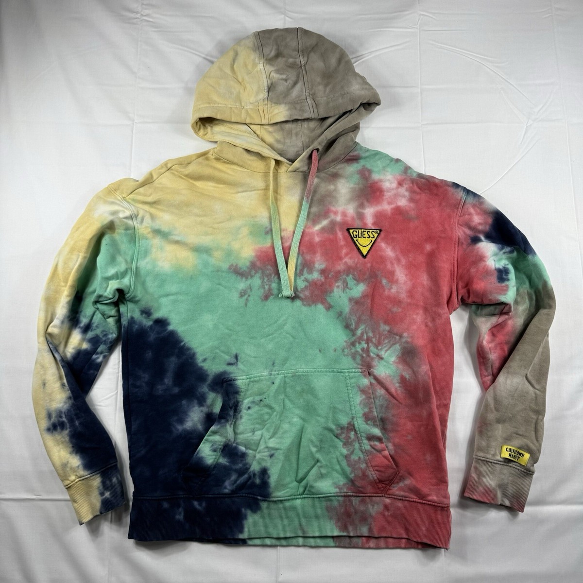 Guess X Chinatown Market Tie Dye Hoodie Adult Size Small AOP Logo Graphic  Print | eBay