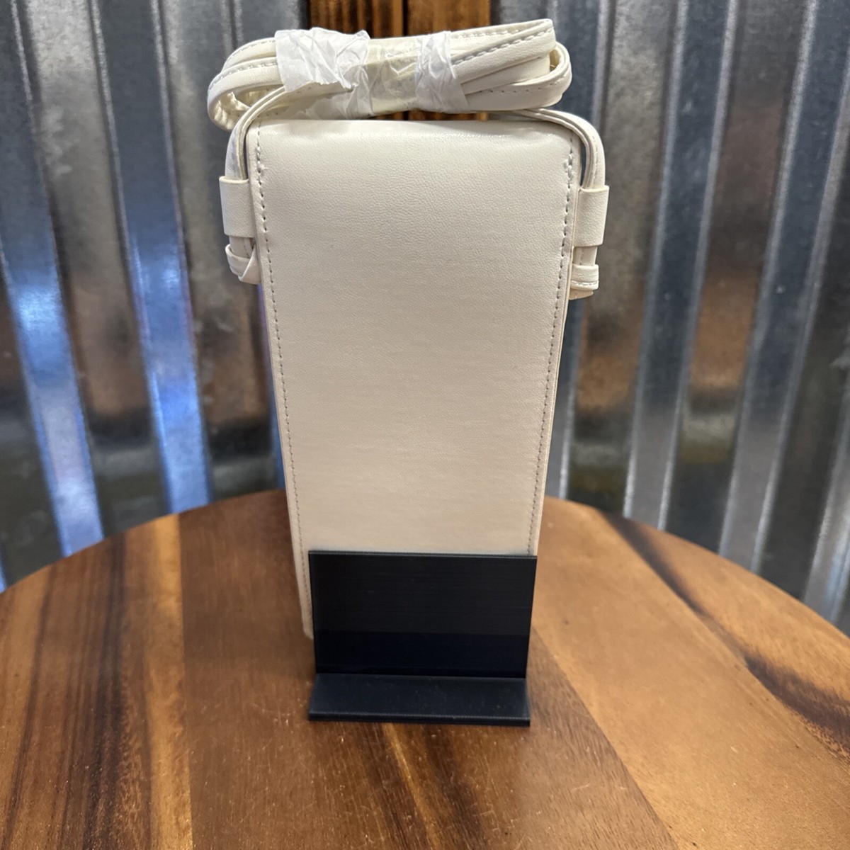 Celine Authentic White Crossbody Phone Pouch Wallet