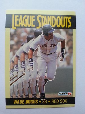 1990 Fleer League Standouts Wade Boggs #5 Boston Red Sox | eBay