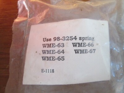 WALBRO SPRING 98-3254 MERCURY MERCRUISER FOR CARBURETOR WME-63 -64