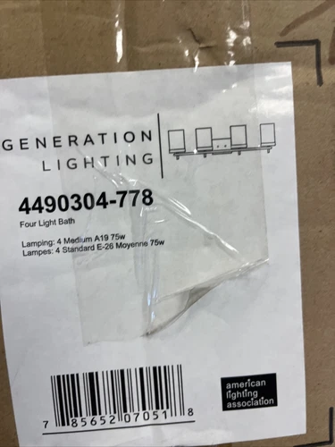 Fixtures 4 Light Bath, Bronze/Etched/White - 4490304-778 - Picture 3 of 4
