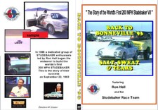 BACK TO BONNEVILLE '93 DVD Studebaker Avanti Salt lake