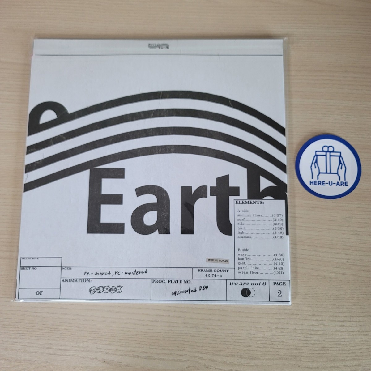 Wave to earth vinyl album uncounted 0.00 LP Clear red ver Wave to earth vinyl album uncounted 0.00 LP Clear red ver