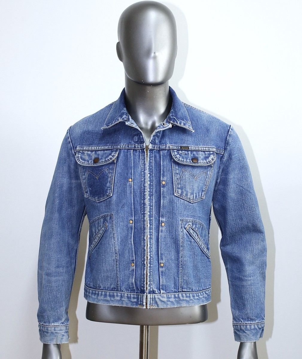 Vintage 1960s Denim Zipped 24MJZ Blue Bell MAVERICK Jacket Vintage 1960s Denim Zipped 24MJZ Blue Bell MAVERICK Jacket