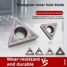 10pc TCMT090204/110204/16T304 Hardened Steel Triangular CNC Inserts Boring Blade