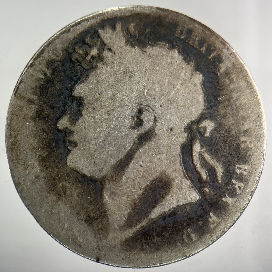 1821 George IV Silver Half-Crown Collectible Coin | Fine Grade  