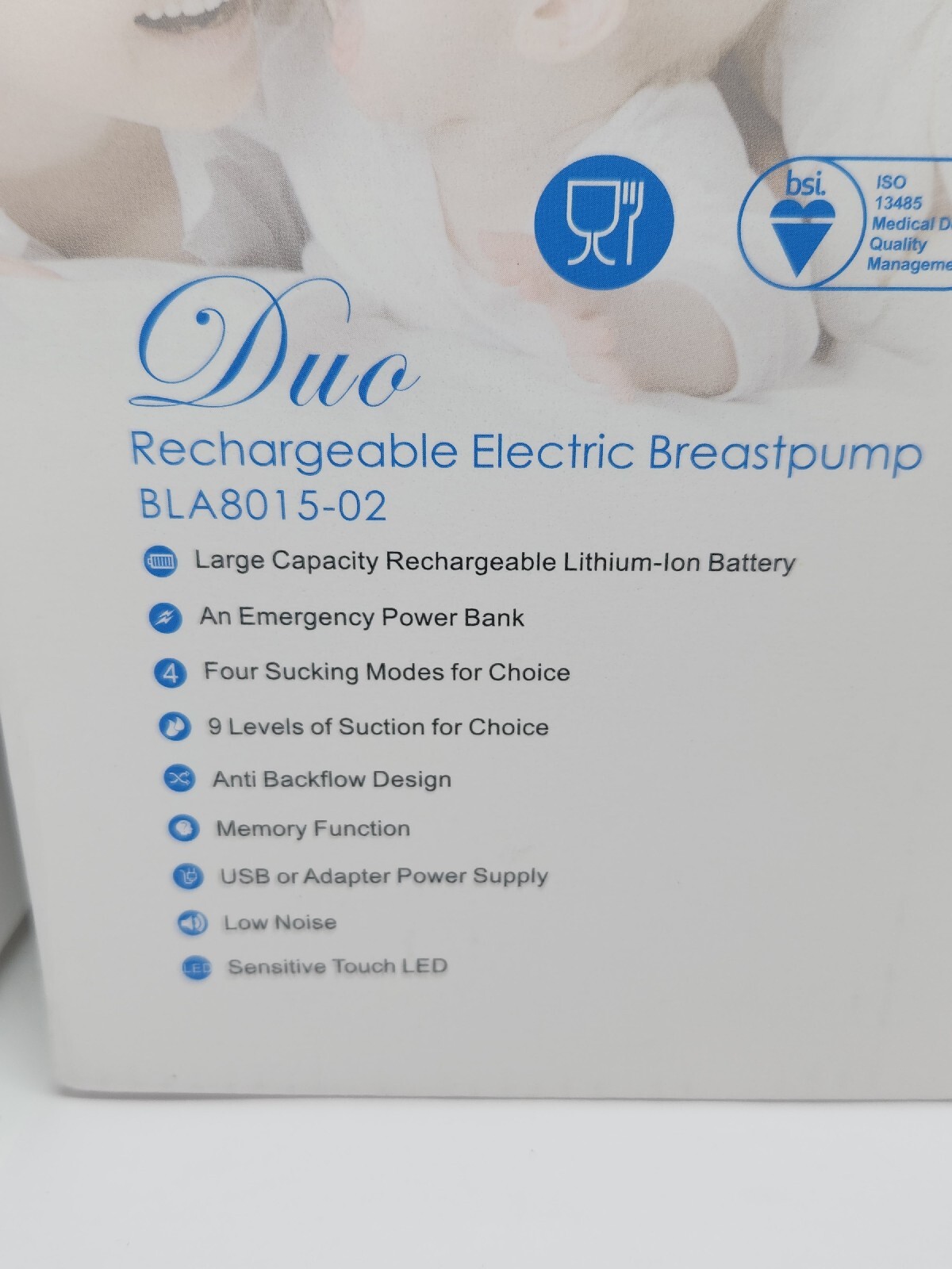Bellababy Duo BLA801502 Clear White Double Electric Breast Feeding