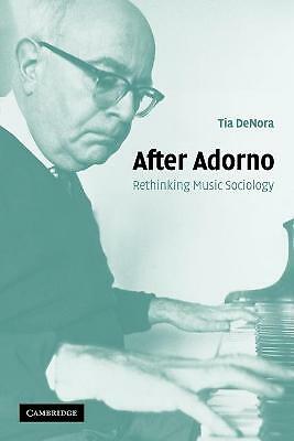 After Adorno Rethinking Music Sociology DeNora Paperback 9780521537247