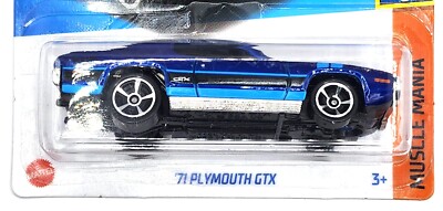 Hot Wheels '71 Plymouth GTX Kids Model Diecast Toy Car Muscle