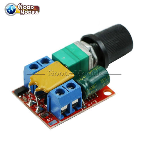 Mini DC 5A Motor PWM Speed Controller 3V-35V Speed Control Switch LED Dimmer Top - Picture 1 of 6