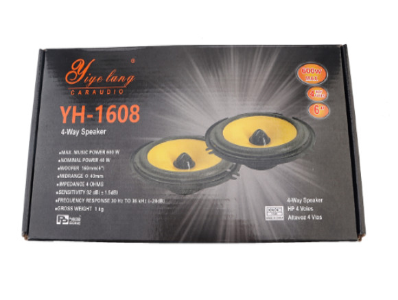 2pcs 6 Inch 600W Full Range Frequency Car Audio Speaker Fit 12V Universal Car US