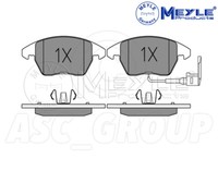 Meyle Bremsbelagsatz, Vorderachse Mit Anti Quietsch Platte 025 235 8720/W