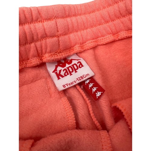 Kappa Kids 8 Years Classic Logo Trimmed Pink sweatpants Lounge Sweats Unisex - Picture 2 of 3