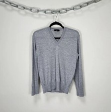 Max Mara Plain Gray Classic Women s Luxury V-...