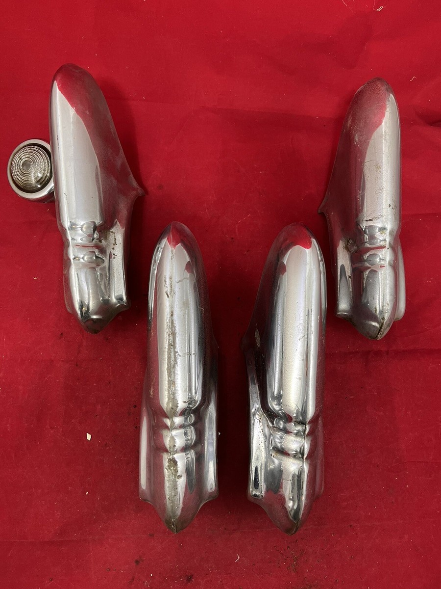 1946-1948 Pontiac Front and Rear Bumper Guards with Rear Backup