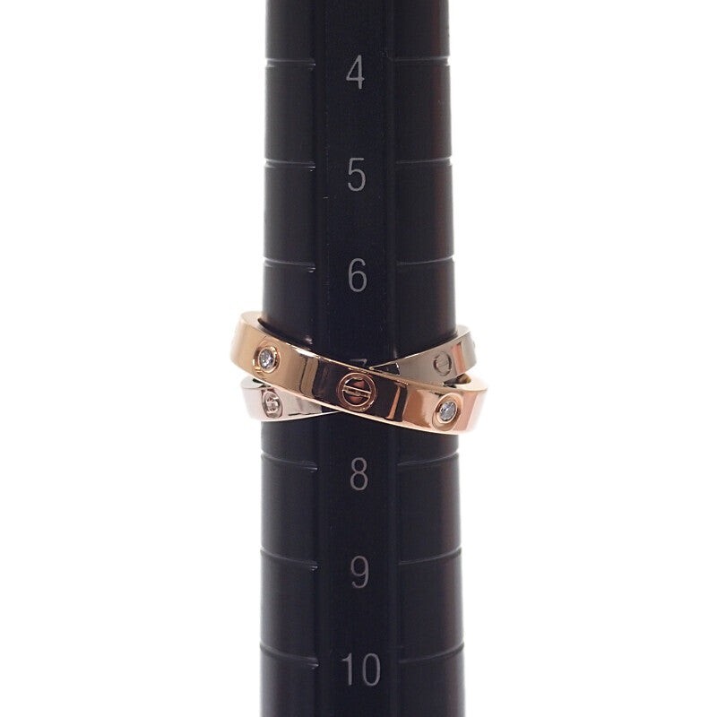 CARTIER Be Love Ring K18 Rose Gold K18 White Gold Diamond Size 47 