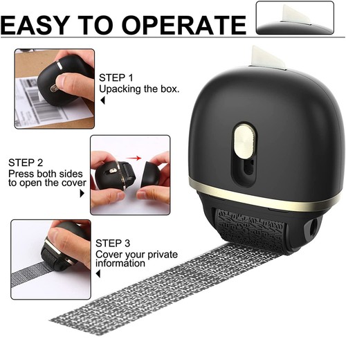 Identity Theft Protection Roller Stamp Privacy Protection ID Address Blocker - Picture 9 of 17