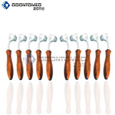 10 Swiss Hoof Knife 8" Farrier Tools Wooden Handle Veterinary Instruments