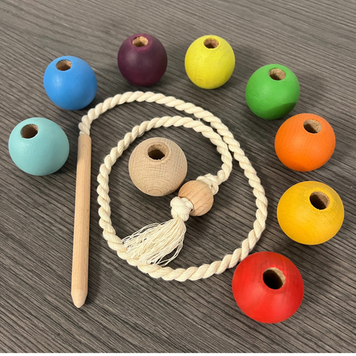 Rainbow Stacking Building Blocks Autism Educational Montessori Grimms Wooden Toy - Picture 99 of 100