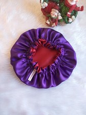 Baby Satin Bonnet Cap, two colour double fabric. From 6 months