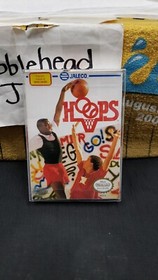 CIB HOOPS BASKETBALL NINTENDO NES VIDEO GAME COMPLETE IN BOX W/ PROTECTOR CASE