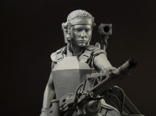 FIGURA DE RESINA. Figura escala 1:10. PRIVATE VASQUEZ. ALIEN. Impreso 3D . 1/10. - Imagen 4 de 10