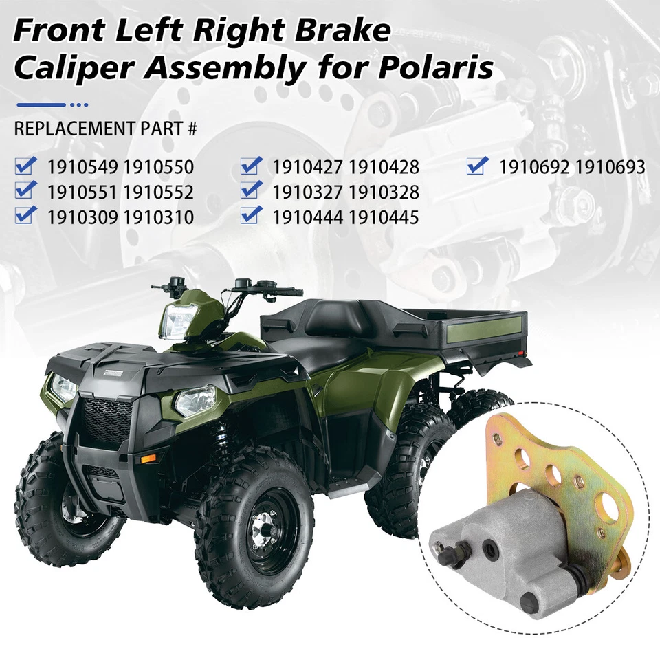 Front Brake Calipers for Polaris Xpedition 425 Xplorer 400 4X4 1999- 2002 w/Pads - Изображение 4 из 4