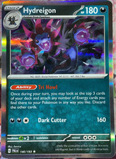 Hydreigon Holo Rare - 140/193 - Paldea Evolved Pokemon 2023