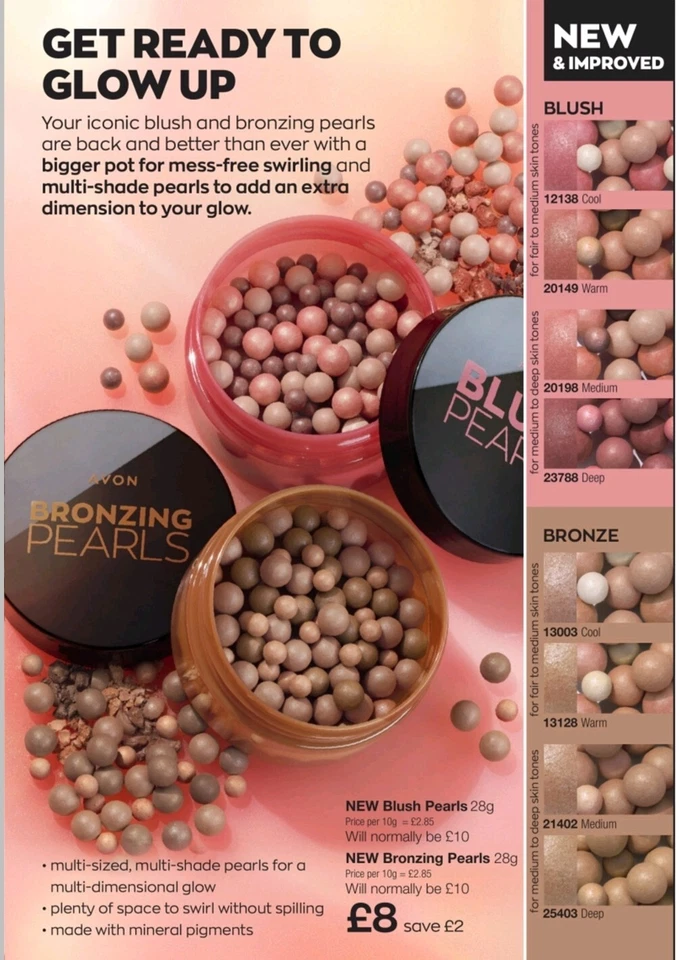 Avon Bronzing Pearls | Contouring Beads | New & Improved Bronzer - Image 3 of 4