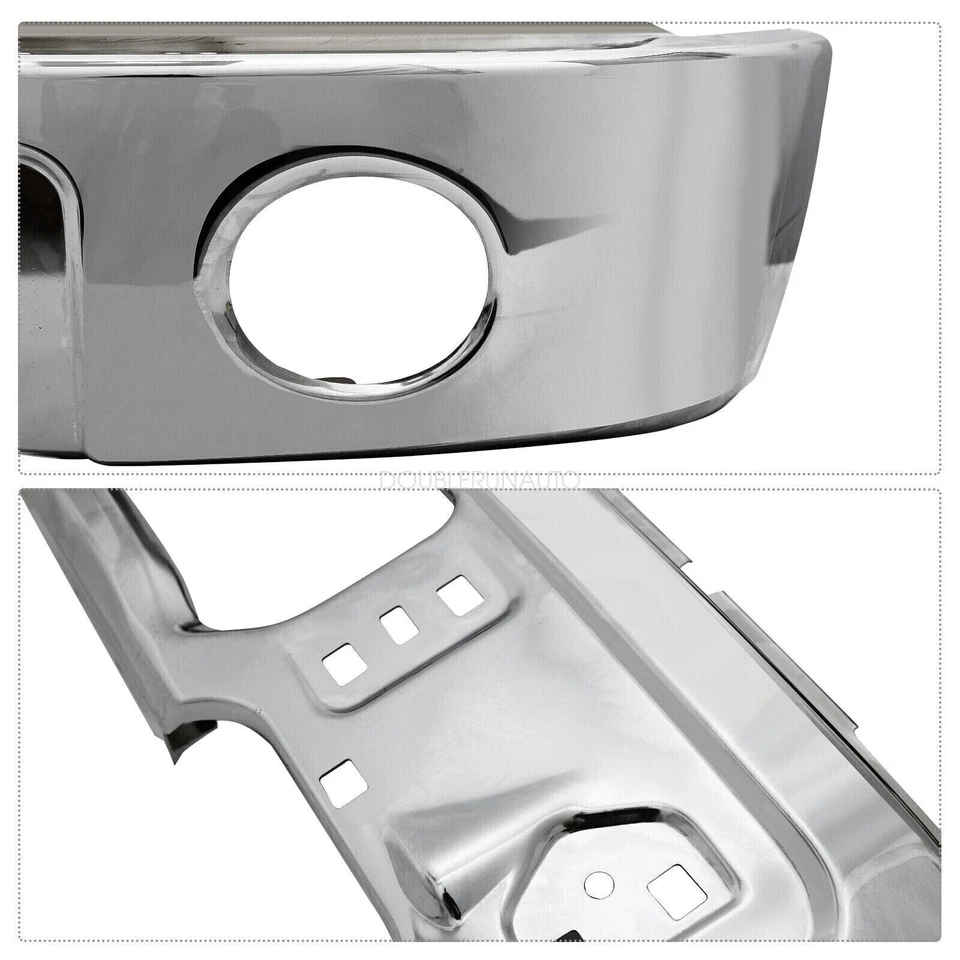 For 2009-2014 Ford F150 NEW Chrome Steel Front Bumper Face Bar w/Fog Hole - Imagem 4 de 4