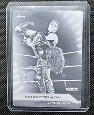 Rhea Ripley #32 (1 of 1) Black Printing Plate WWE NXT Topps Trading Card.