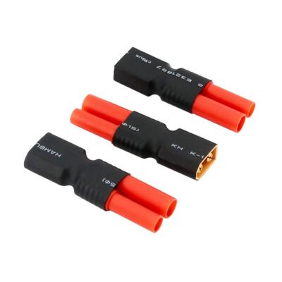 3Pc XT60 Male to HXT 4MM Female Connector Adapter for Turnigy & Gens Ace