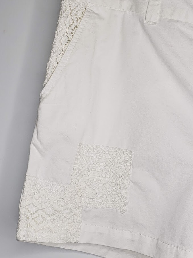 Tommy Hilfiger Hollywood Lace-Patch Shorts Classic White 12 # 19 image 4