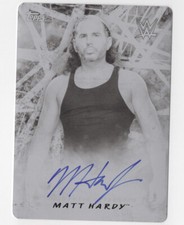 Matt Hardy 2018 Topps WWE Road WrestleMania Autograph Printing Plate Card 1/1