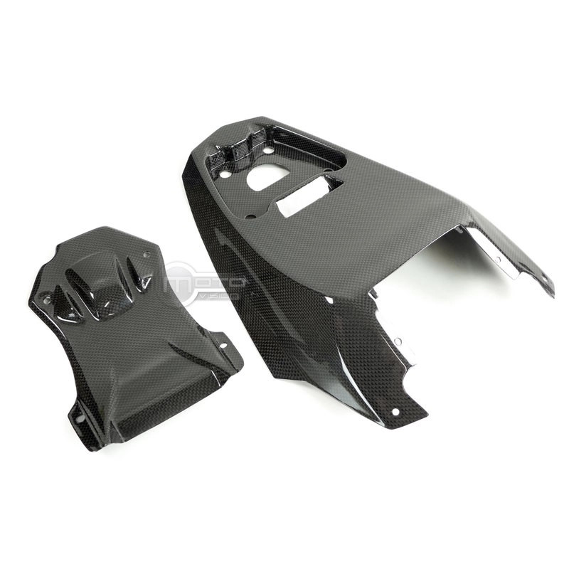 Support de plaque carbone Ducati Streetfighter rigide et ultralégère fini brillant