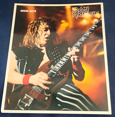 Iron Maiden Adrian Smith   1984 Photo by Paul Natkin