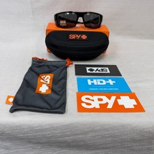 Spy Optic Dirk Wrap Black Happy Gray Green Polarized Sunglasses DISPLAY