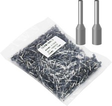Grey AWG20 1000pcs Wire Ferrules Terminals, Insulated Cord Pin Ends Terminals