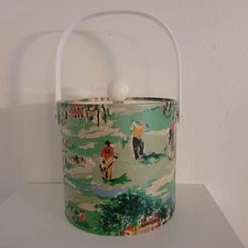 Vintage Kraftware Preppy Golf Ice Bucket