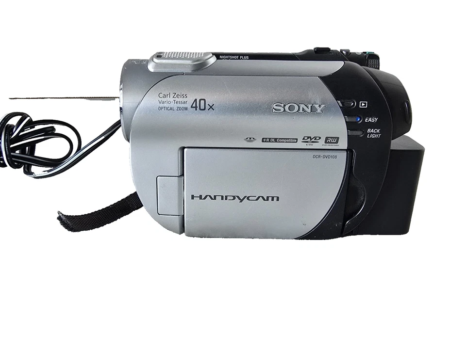 Sony DCR-DVD108 40x Optical Zoom 2.5" LCD Digital Camcorder w/ Charger -UNTESTED - Image 4 of 4
