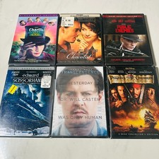 Johnny Depp - New DVD Lot of 6 - Public Enemies - Chocolat - Charlie - Pirates