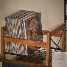 Vinyl Record Holder 1 Pack Only Fits 7" 12" Albums Holds 50 100 Records DVDs